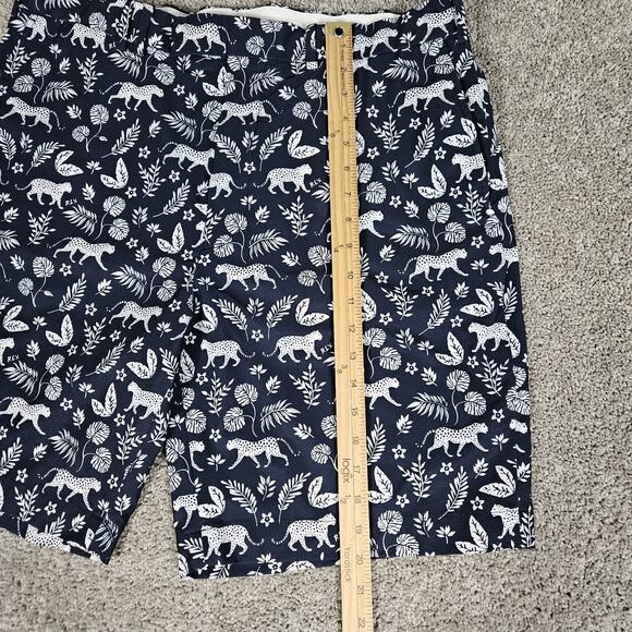 Ralph Lauren RLX Shorts Mens 38 Blue Jaguar Palm AOP Golf 9" Stretch - Picture 11 of 12